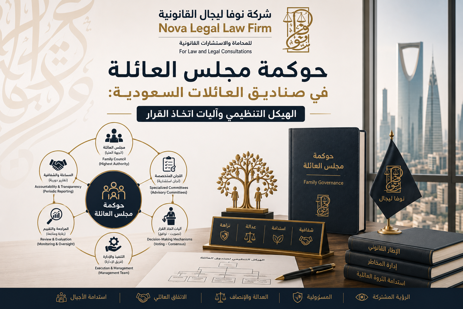 حوكمة مجلس العائلة في صناديق العائلات السعودية: الهيكل التنظيمي وآليات اتخاذ القرار - نوفا ليجال