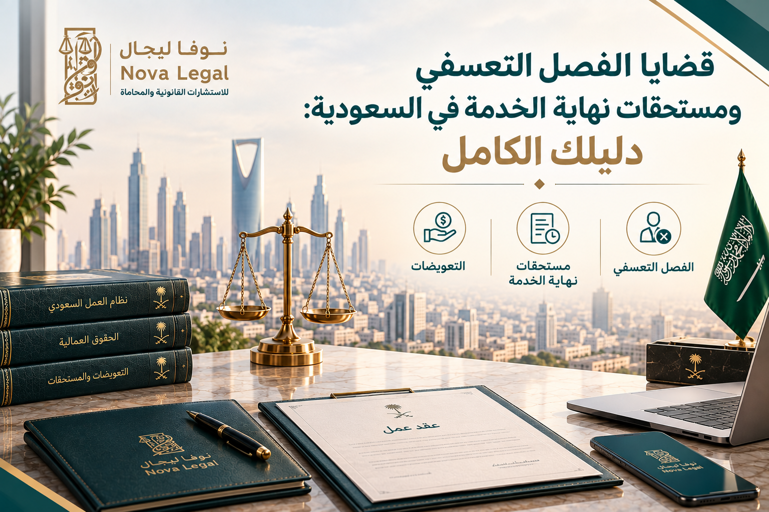 قضايا الفصل التعسفي ومستحقات نهاية الخدمة في السعودية 2026: دليلك الكامل | نوفا ليجال